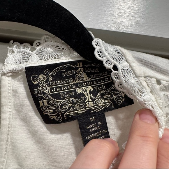 Anthropologie x James Coviello Burnham Lace Top M Cottagecore Boho Festival - Picture 7 of 15